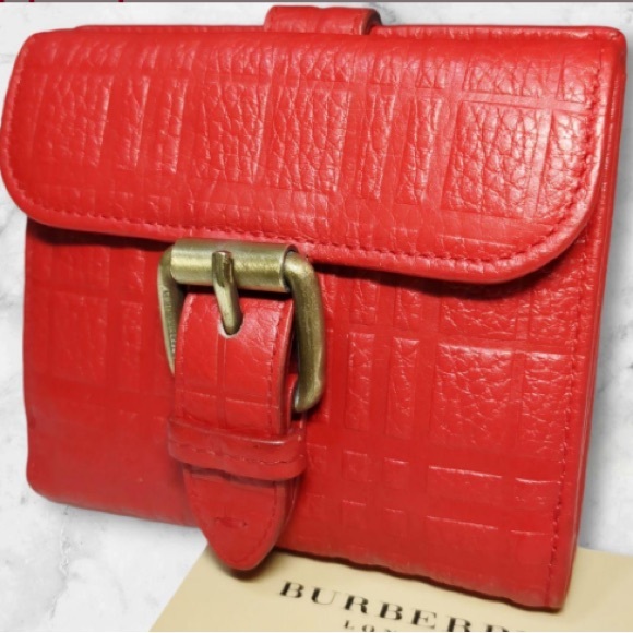 Burberry grained Leather compact wallet - Picture 1 of 15